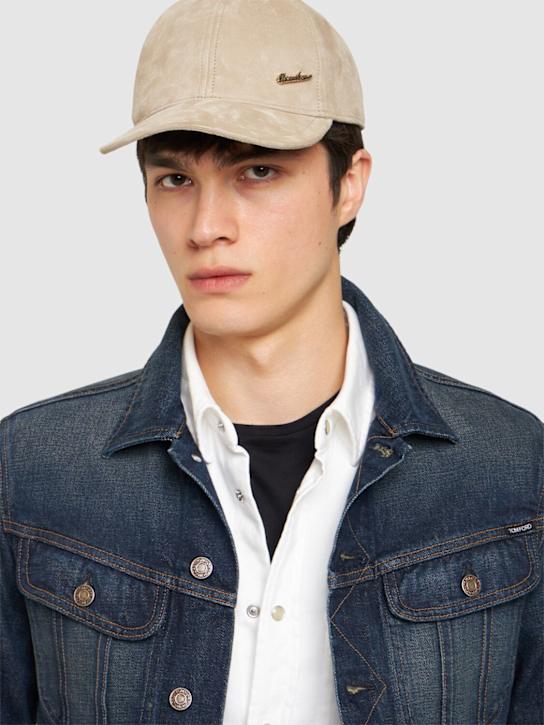 Luisaviaroma Cappello Baseball Otis In Camoscio