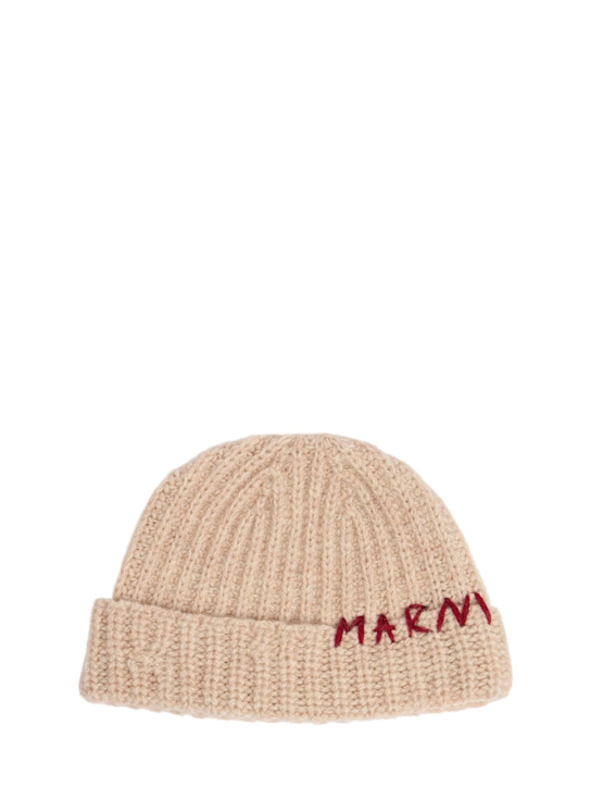 Luisaviaroma Cappello beanie in lana con logo