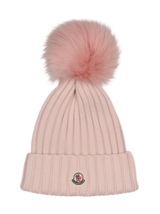 Luisaviaroma Cappello beanie in lana / pompom