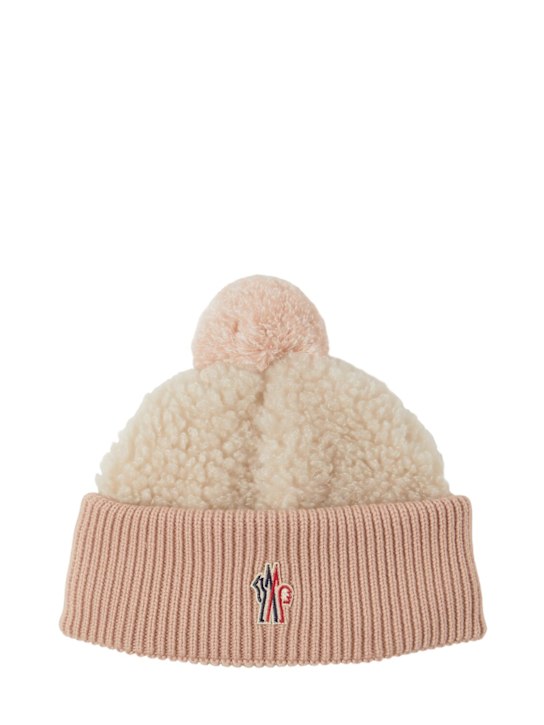 Luisaviaroma Cappello beanie in teddy con logo