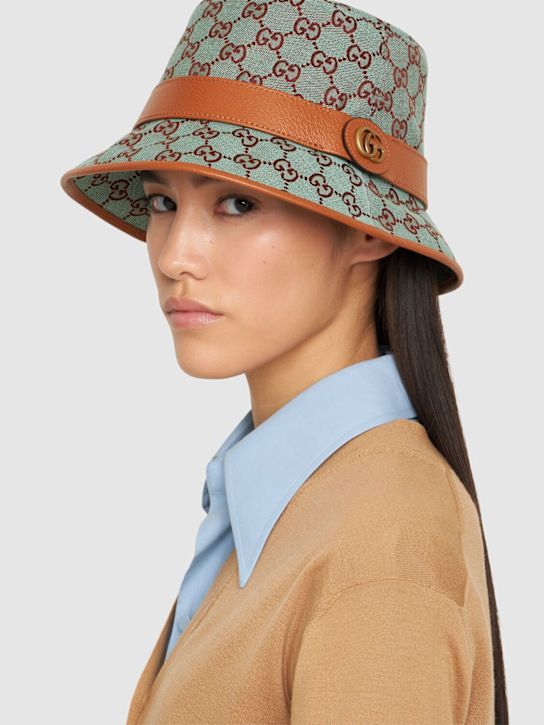 Luisaviaroma Cappello Bucket In Tessuto GG