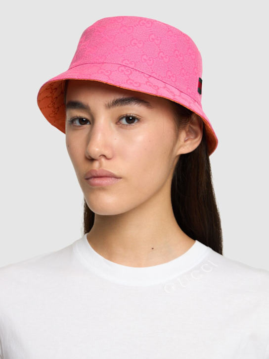 Luisaviaroma Cappello Bucket In Tessuto GG