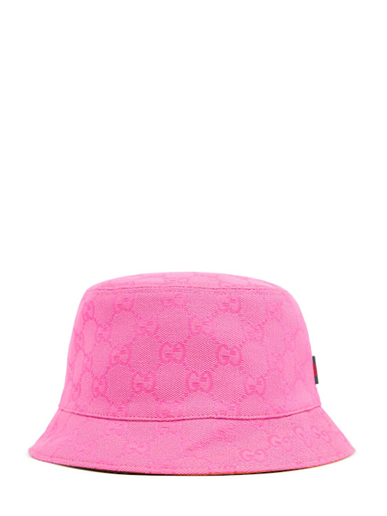 Luisaviaroma Cappello bucket in tessuto GG