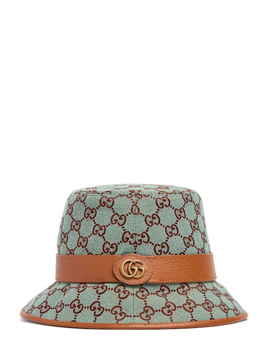 Luisaviaroma Cappello bucket in tessuto GG