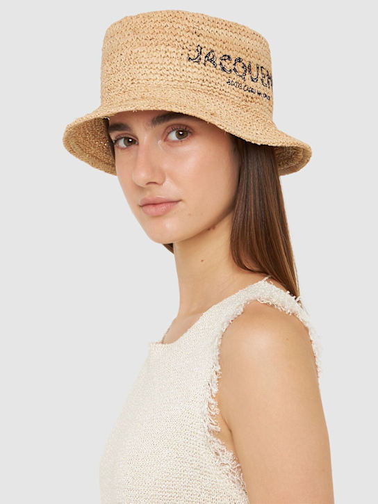Luisaviaroma Cappello Bucket Le Bob Pesco In Rafia