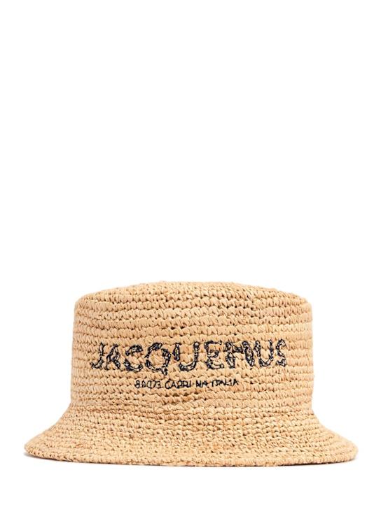 Luisaviaroma Cappello bucket Le Bob Pesco in rafia