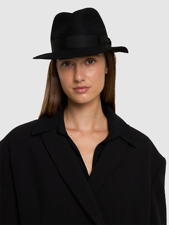 Luisaviaroma Cappello Fedora In Feltro Pettinato