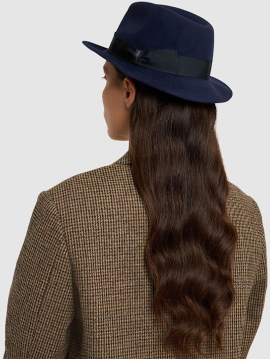 Luisaviaroma Cappello Fedora In Feltro Pettinato
