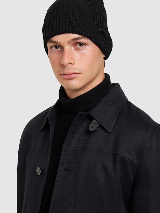 Luisaviaroma Cappello In Maglia Di Lana Con Logo