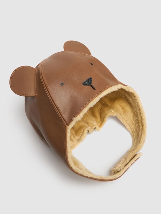 Luisaviaroma Cappello In Pelle E Orsetto