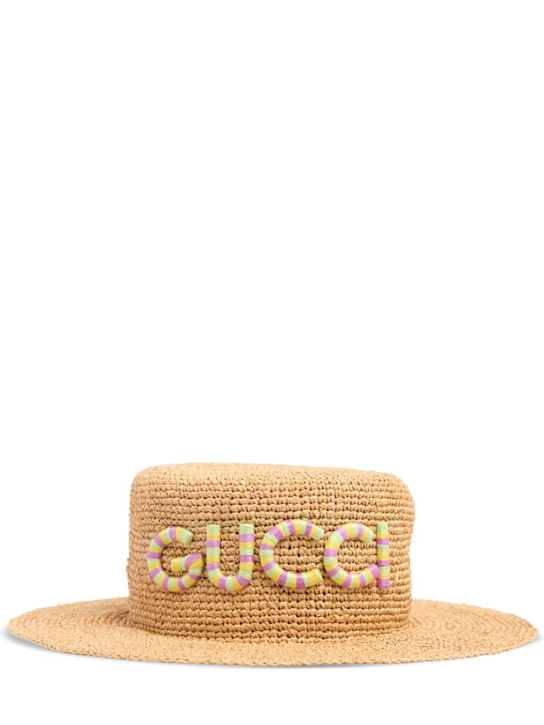 Luisaviaroma Cappello in rafia con logo