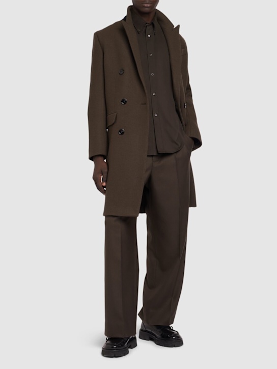 Luisaviaroma Cappotto Doppiopetto In Lana