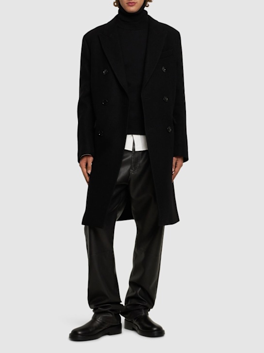 Luisaviaroma Cappotto Doppiopetto In Lana