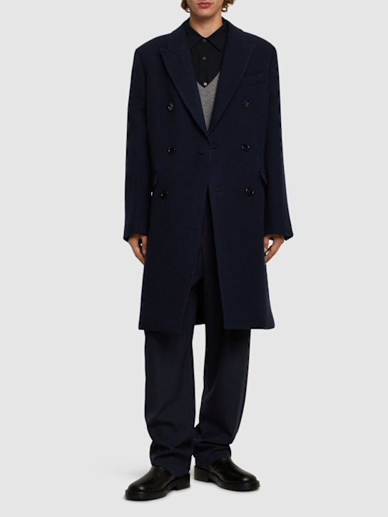 Luisaviaroma Cappotto Doppiopetto In Lana