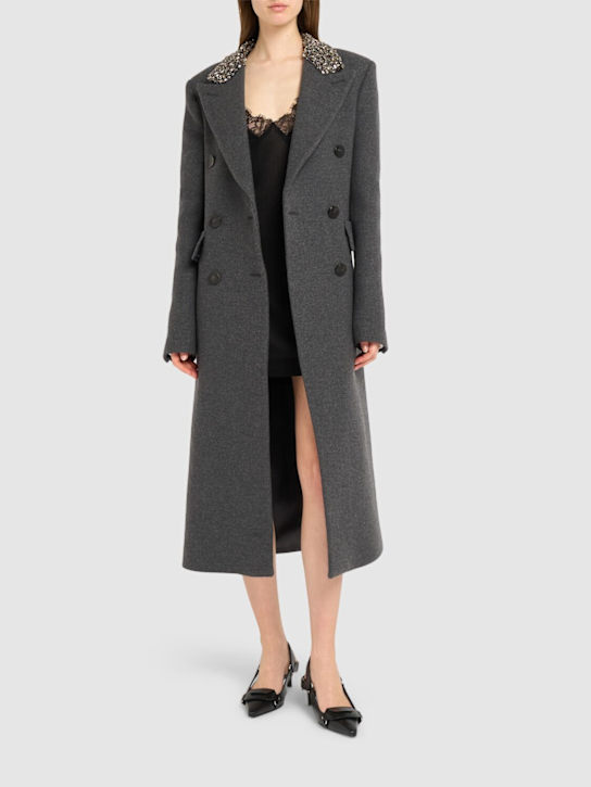 Luisaviaroma Cappotto Doppiopetto In Lana