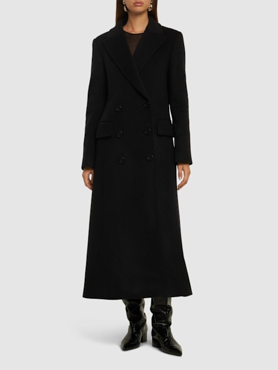 Luisaviaroma Cappotto Doppiopetto Lungo In Maglia