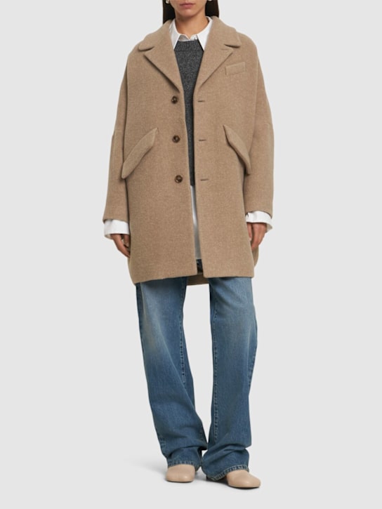 Luisaviaroma Cappotto In Feltro Di Misto Lana