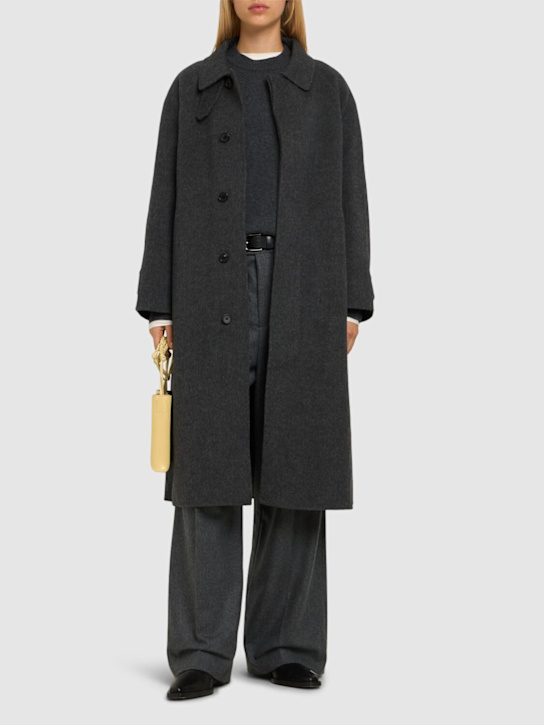 Luisaviaroma Cappotto In Misto Lana Con Cintura