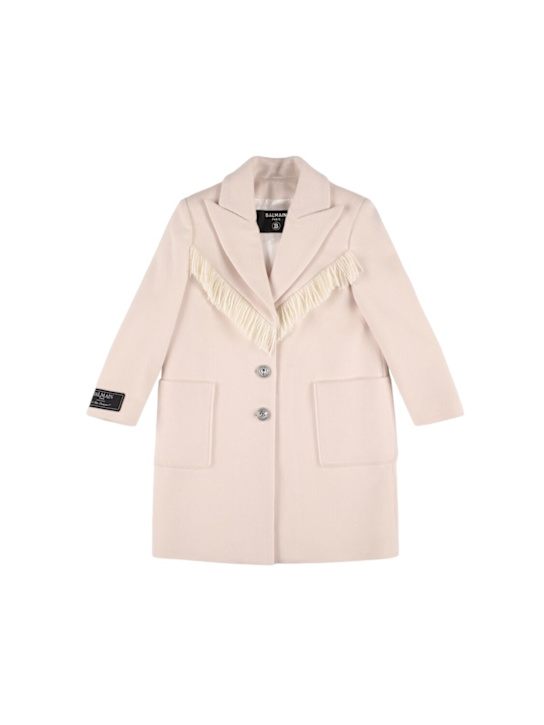 Luisaviaroma Cappotto in misto lana / frange