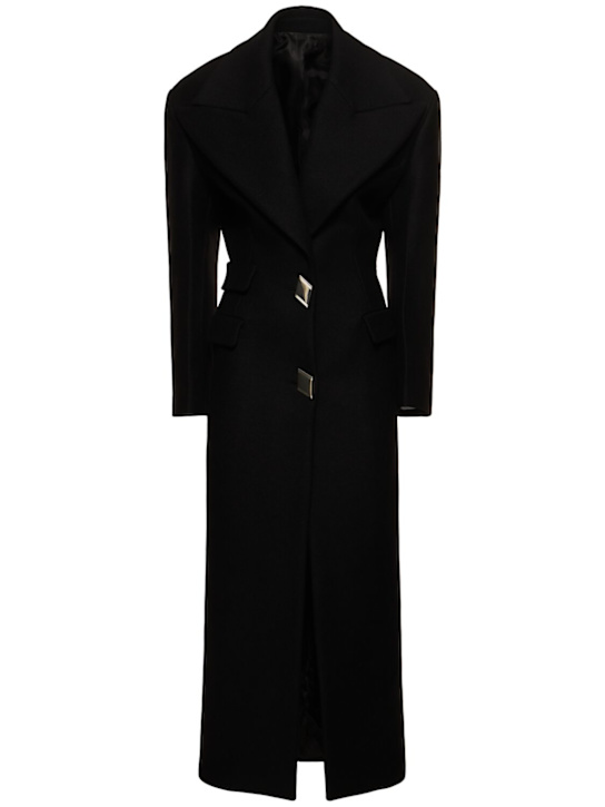 Luisaviaroma Cappotto lungo in lana con bottoni