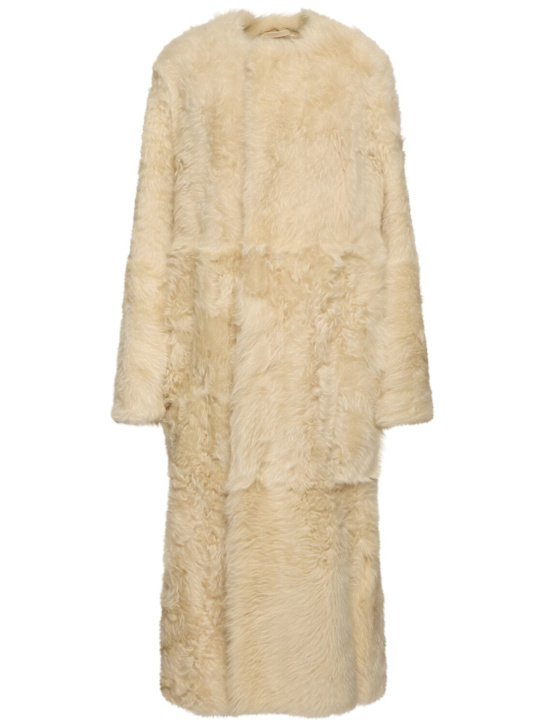 Luisaviaroma Cappotto lungo in shearling morbido