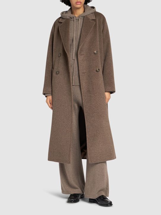 Luisaviaroma Cappotto Lungo Zufolo In Teddy