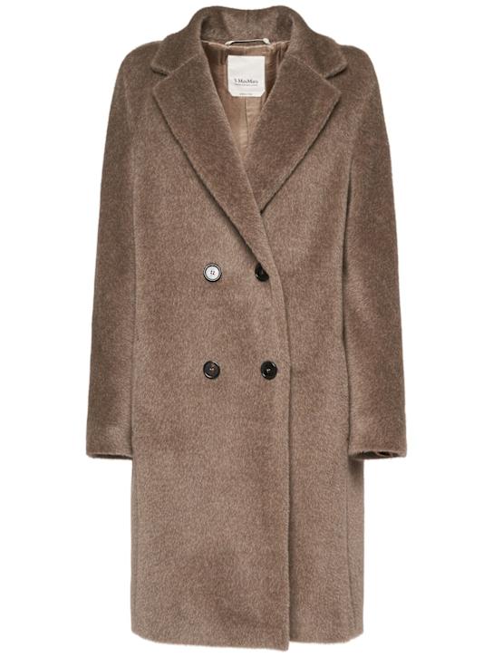 Luisaviaroma Cappotto midi Roseto in teddy di lana