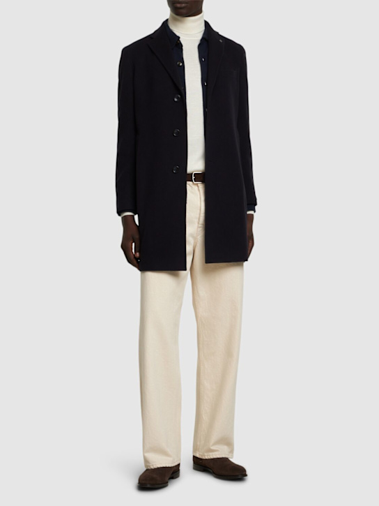 Luisaviaroma Cappotto Monopetto In Lana E Cashmere