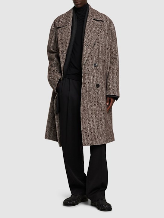 Luisaviaroma Cappotto Razel In Lana Spigata