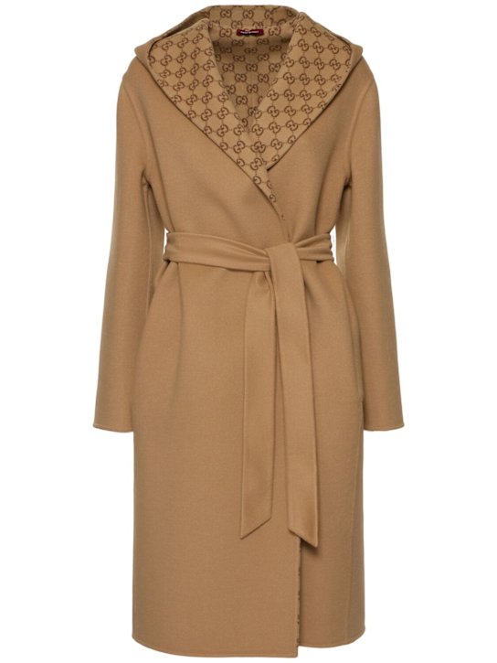 Luisaviaroma Cappotto reversibile in misto lana GG