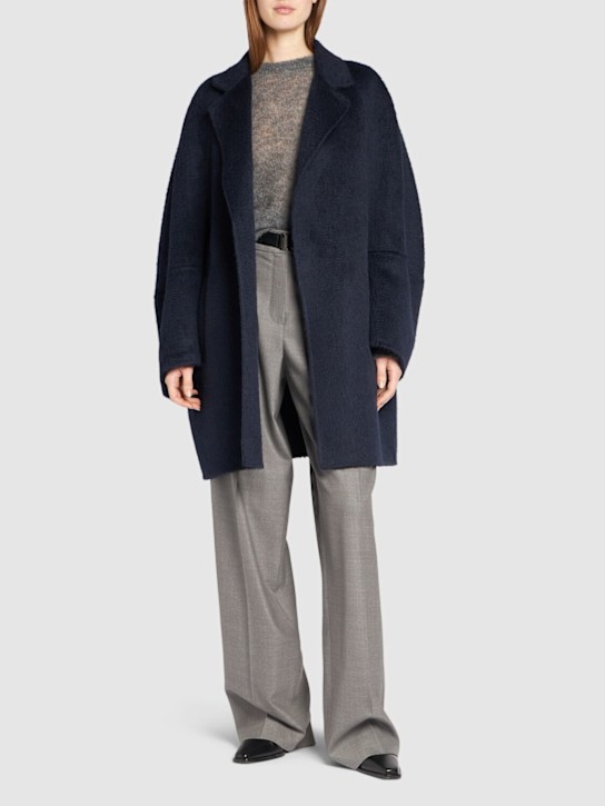 Luisaviaroma Cappotto Sequoia In Cammello E Mohair