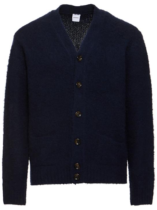 Luisaviaroma Cardigan Brushed Shetland in lana