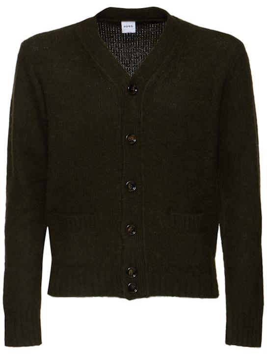 Luisaviaroma Cardigan Brushed Shetland in lana
