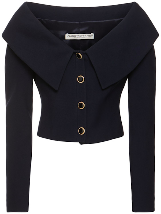 Luisaviaroma Cardigan con spalle scoperte in lana