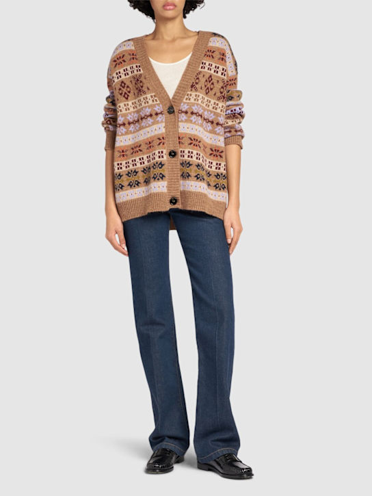 Luisaviaroma Cardigan Eccelso In Misto Alpaca
