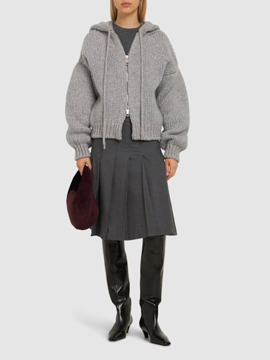 Luisaviaroma Cardigan Epica Con Zip E Cappuccio
