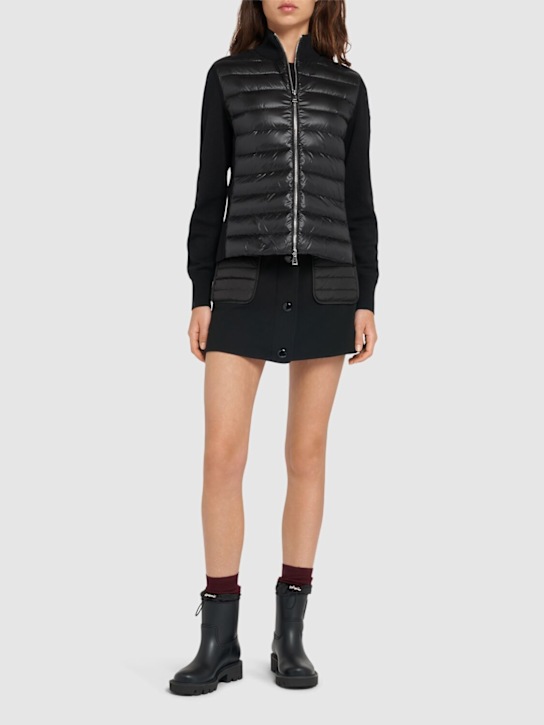 Luisaviaroma Cardigan Imbottito In Misto Lana