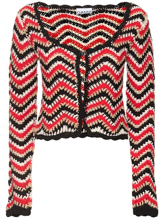 Luisaviaroma Cardigan in cotone crochet