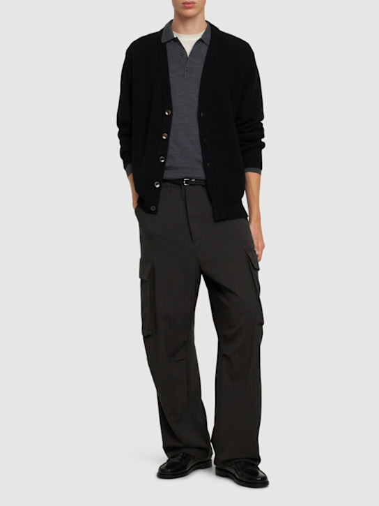 Luisaviaroma Cardigan In Lana A Costine