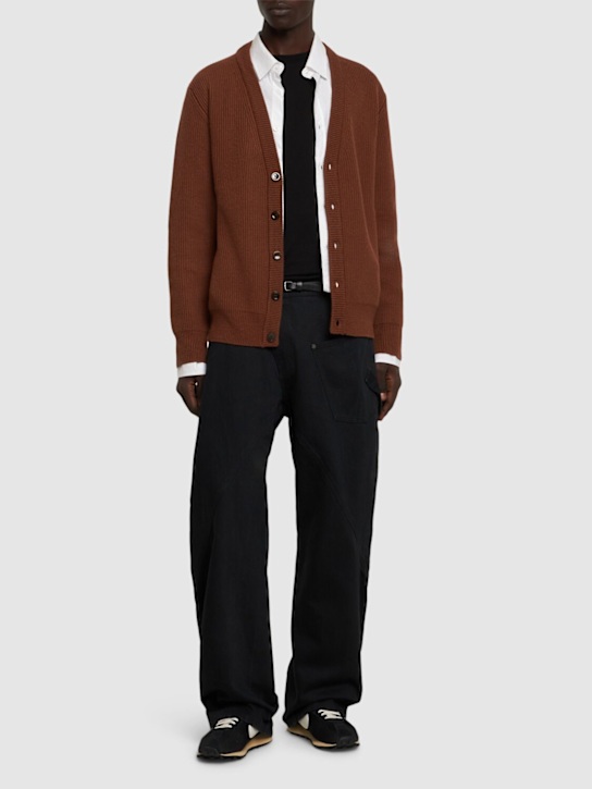 Luisaviaroma Cardigan In Lana A Costine