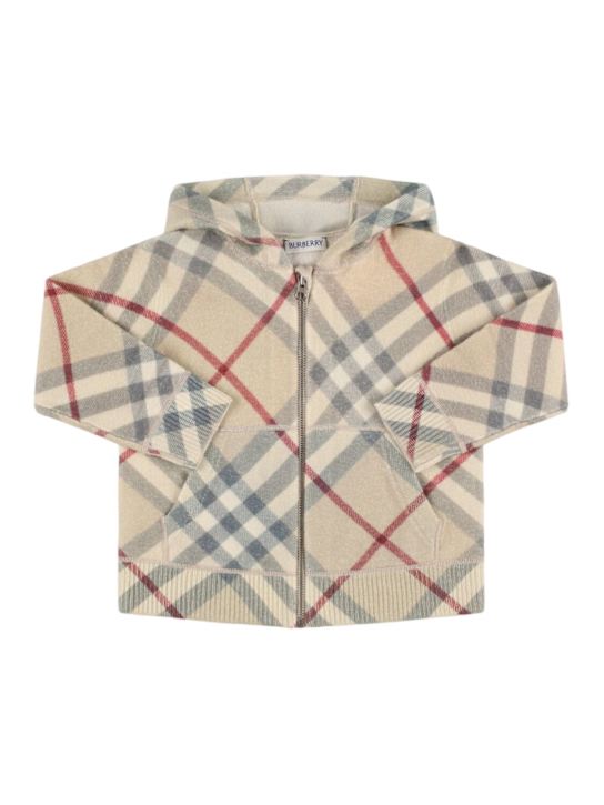 Luisaviaroma Cardigan in lana check con zip