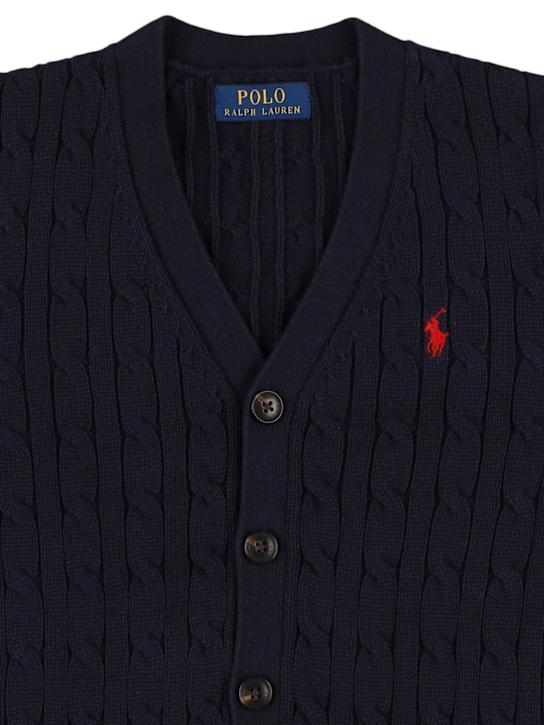 Luisaviaroma Cardigan In Maglia Di Cotone Con Logo