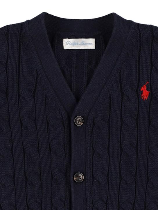 Luisaviaroma Cardigan In Maglia Di Cotone Con Logo