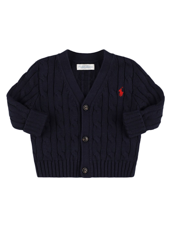 Luisaviaroma Cardigan in maglia di cotone con logo