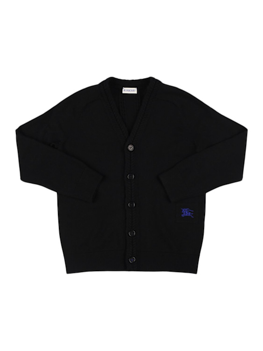 Luisaviaroma Cardigan in maglia di lana con logo