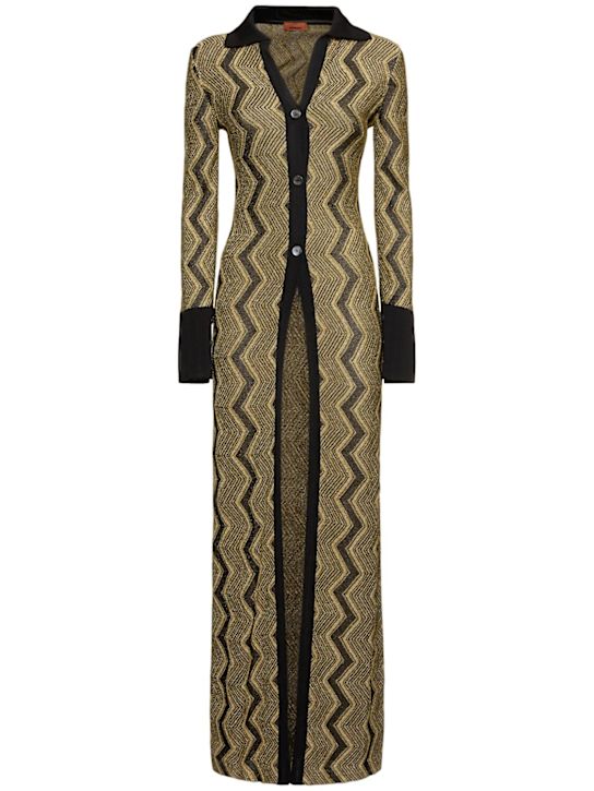 Luisaviaroma Cardigan lungo in maglia di lurex