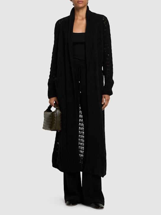 Luisaviaroma Cardigan Lungo In Misto Mohair