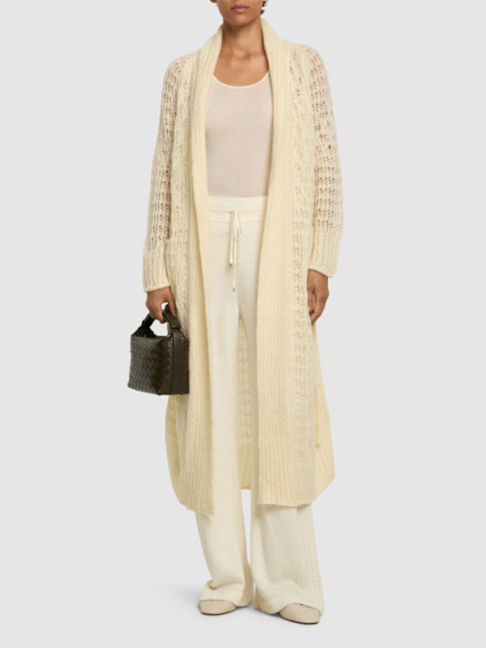 Luisaviaroma Cardigan Lungo In Misto Mohair