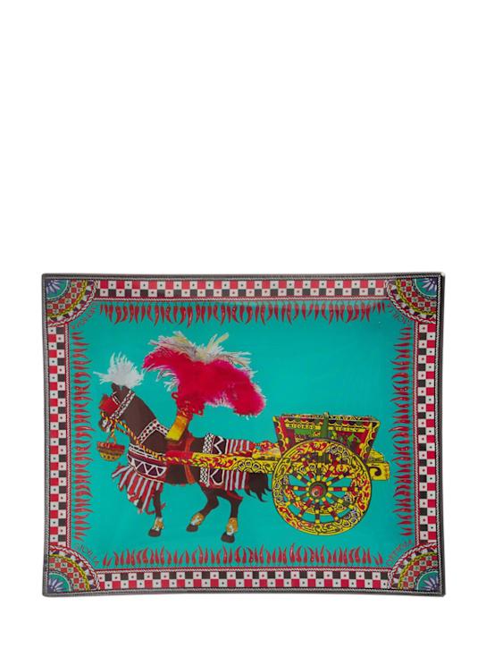 Luisaviaroma Carretto glass tray