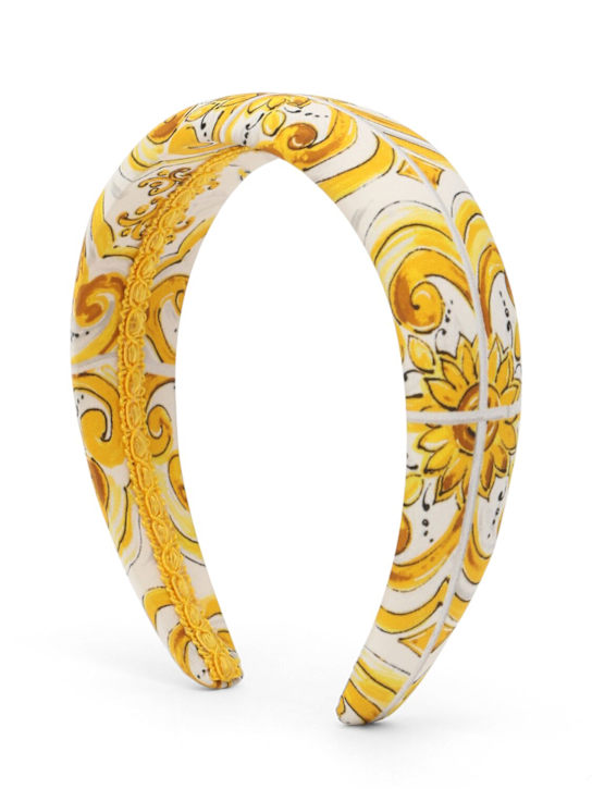 Luisaviaroma Cerchietto in cotone stampa Maiolica